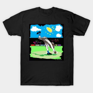 Art of the Pitch on Black Background T-Shirt